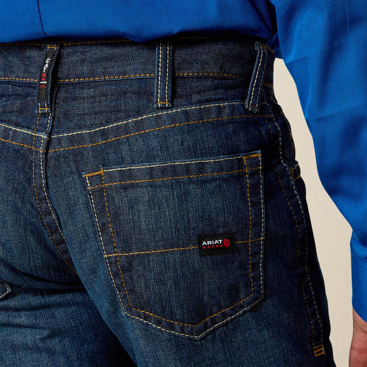 Ariat Men's FR M5 Straight Basic Stackable Straight Leg Jean