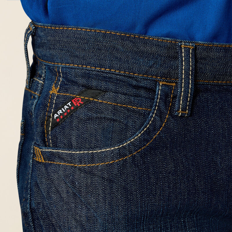 Ariat Men's FR M5 Straight Basic Stackable Straight Leg Jean