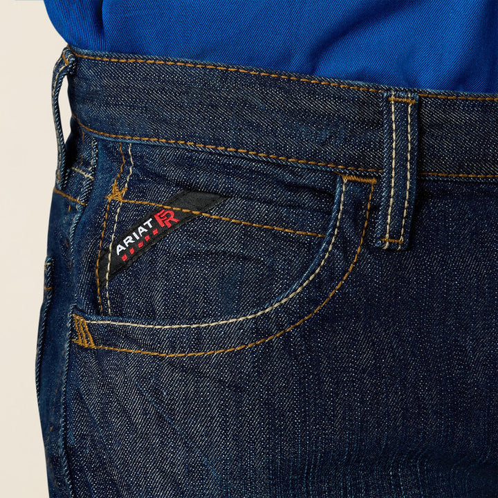 Ariat Men's FR M5 Straight Basic Stackable Straight Leg Jean