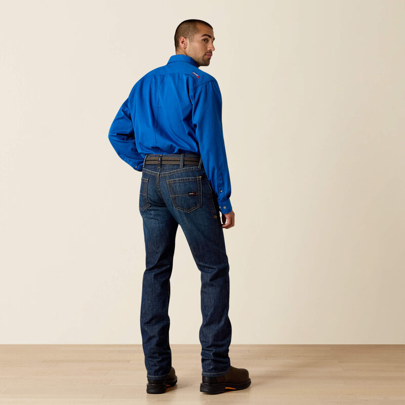 Ariat Men's FR M5 Straight Basic Stackable Straight Leg Jean