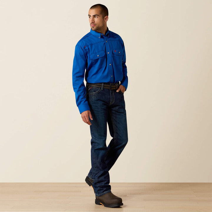 Ariat Men's FR M5 Straight Basic Stackable Straight Leg Jean