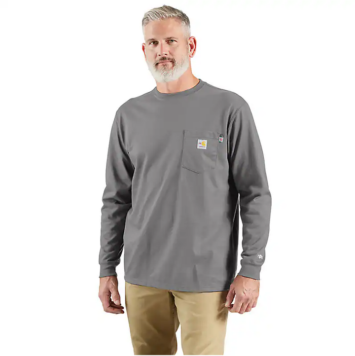 Carhartt Men's Flame-Resistant Cotton Long-Sleeve T-Shirt