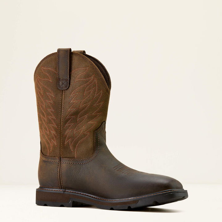 ARIAT Men's Groundbreaker Wide Square Toe Waterproof Work Boot