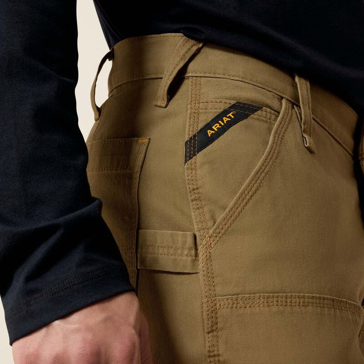 Ariat Men'sRebar M4 Low Rise DuraStretch Made Tough Double Front Stackable Straight Leg Pant