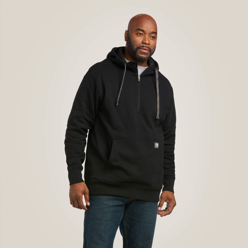 Ariat Mens Rebar Workman 1/4 Zip Hoodie