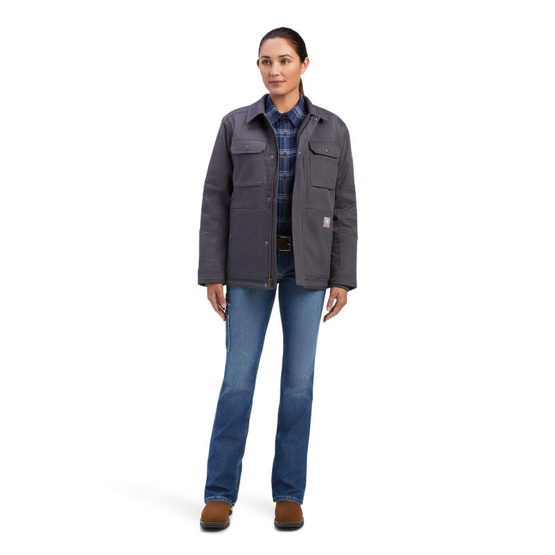 Ariat Women's Rebar DuraCanvas Sherpa-Lined Coat