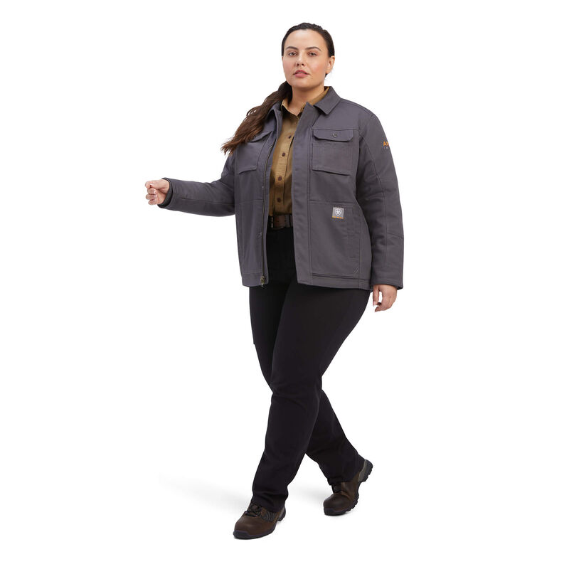 Ariat Women's Rebar DuraCanvas Sherpa-Lined Coat