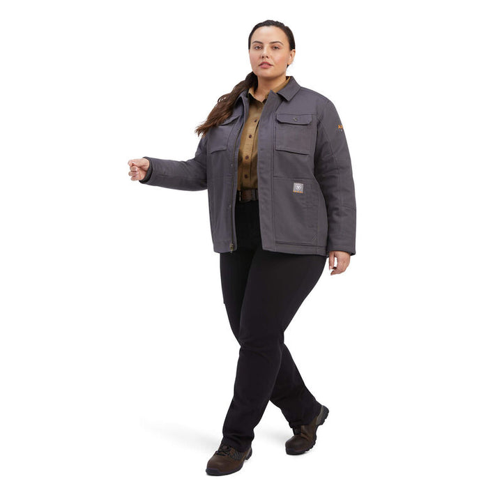 Ariat Women's Rebar DuraCanvas Sherpa-Lined Coat