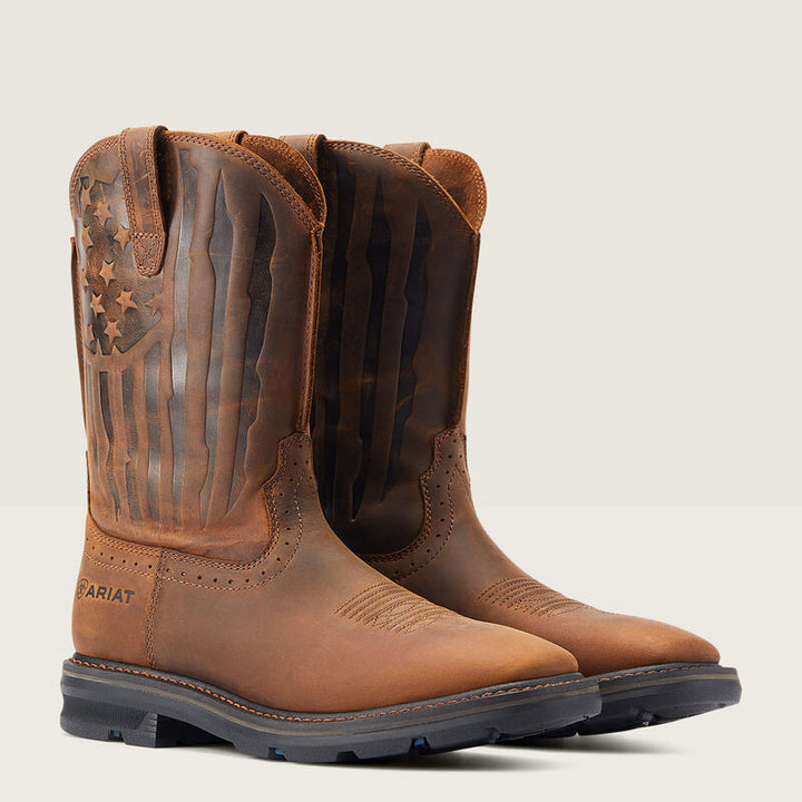 ARIAT Men's Sierra Shock Shield Patriot Work Boot