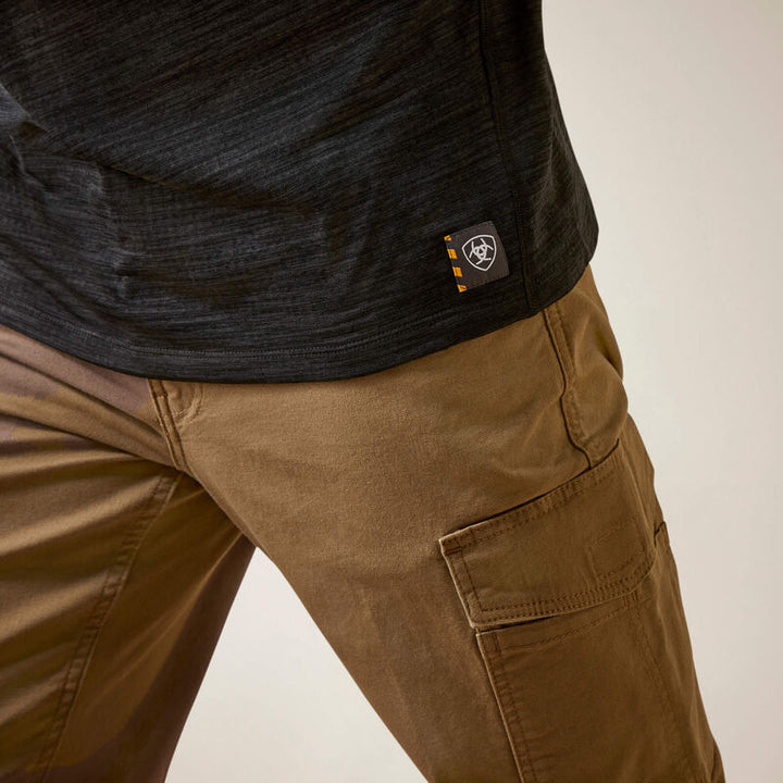 Ariat Men's Rebar Gridwork Baselayer 1/4 Zip T-Shirt