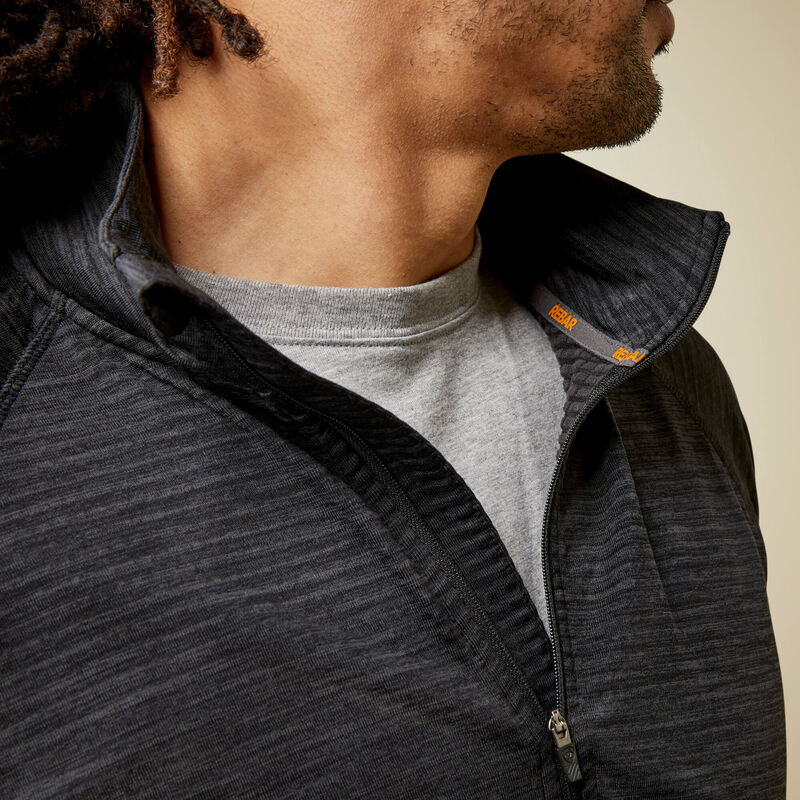 Ariat Men's Rebar Gridwork Baselayer 1/4 Zip T-Shirt