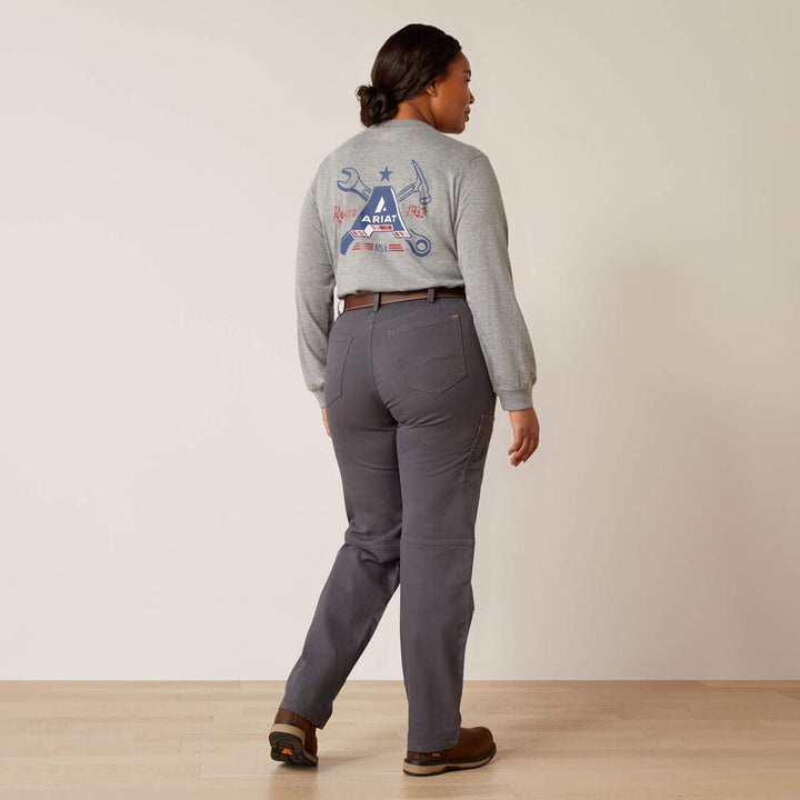 Ariat Women's Rebar PR DuraStretch Made Tough Double Front Straight Pant