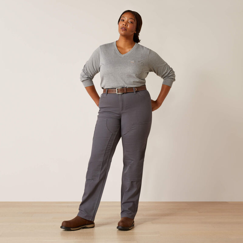 Ariat Women's Rebar PR DuraStretch Made Tough Double Front Straight Pant