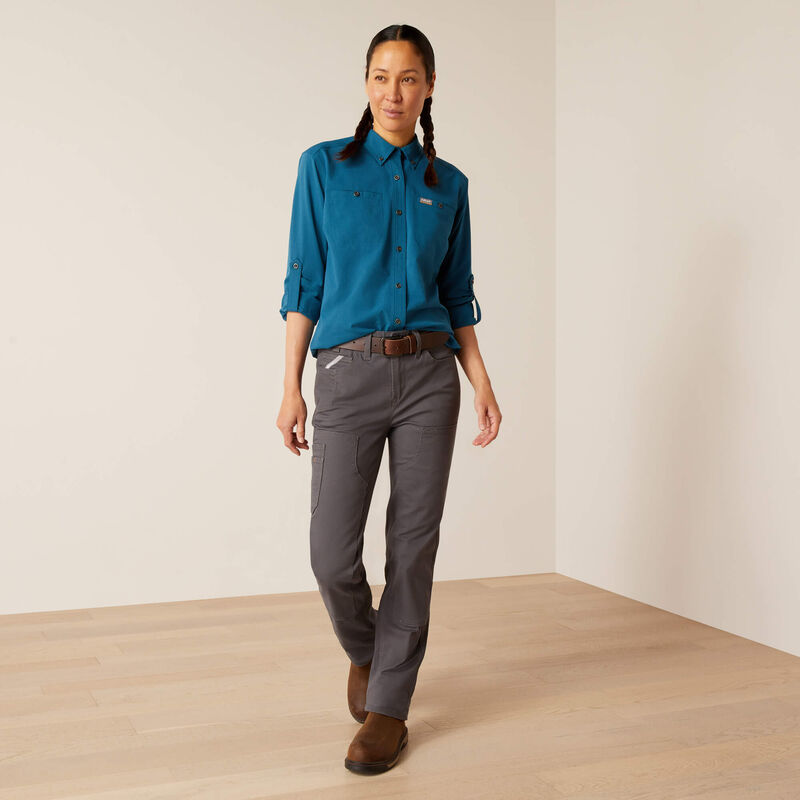 Ariat Women's Rebar PR DuraStretch Made Tough Double Front Straight Pant