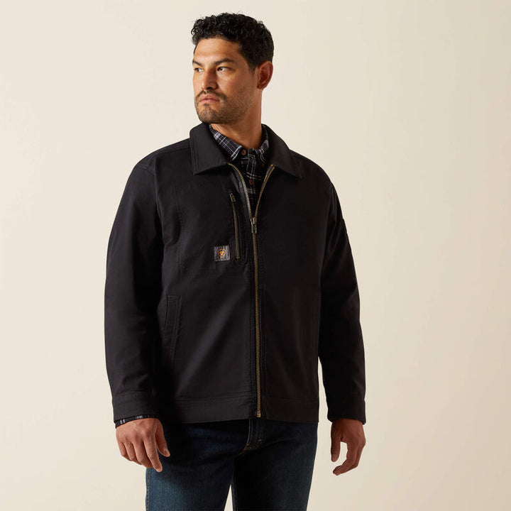 Ariat Men's Rebar Made Tough Flannel Lined Shop Jacket