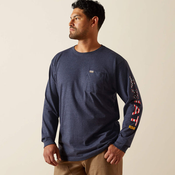 Ariat Men's Rebar Cotton Strong Standard Logo Pocket T-Shirt