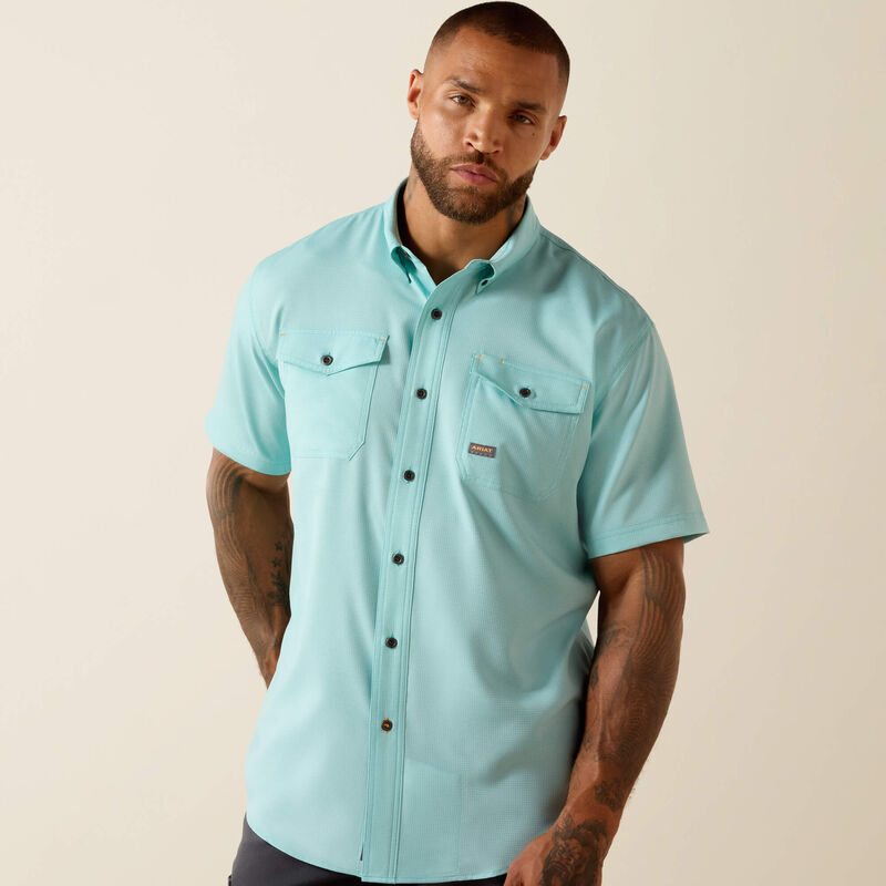Ariat Mens Rebar Made Tough Ventek Durastretch Work Shirt
