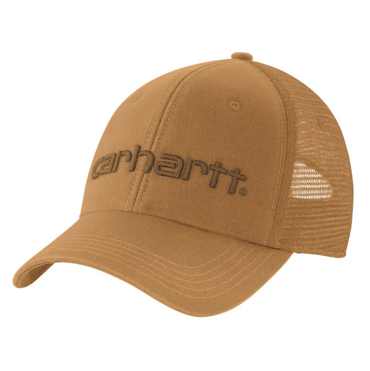 Carhartt Men's Canvas Mesh-Back Logo Graphic Cap