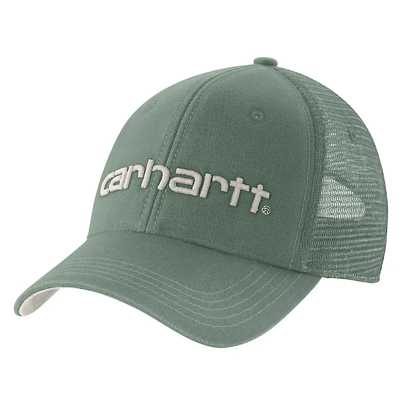 Carhartt Men's Canvas Mesh-Back Logo Graphic Cap