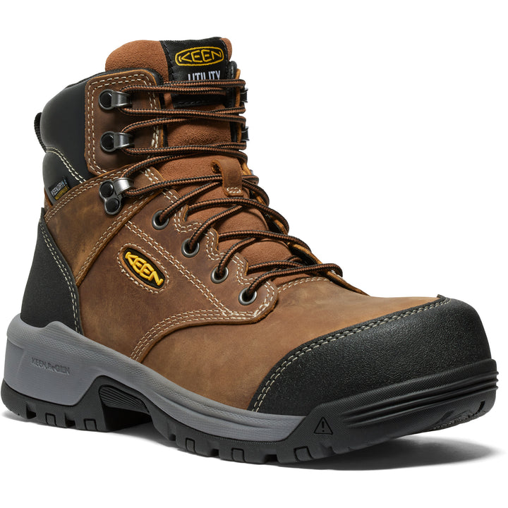 KEEN Men's Evanston 6" Waterproof Boot (Carbon Toe)