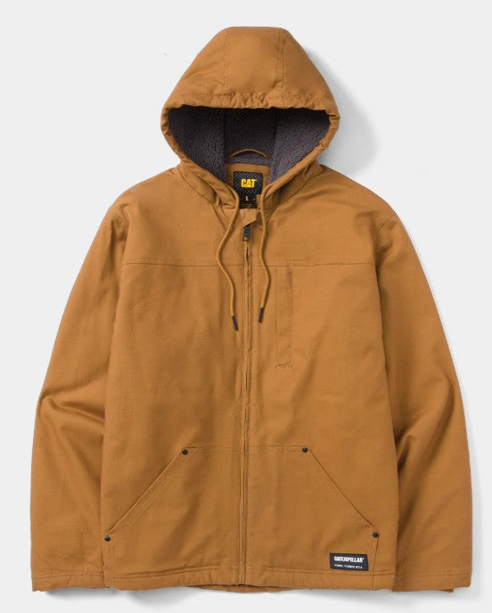 CAT Men's Hooded Sherpa Lined Jacket
