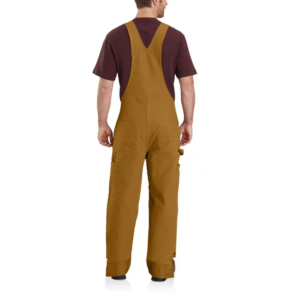Carhartt Men's Washed Duck Insulated Bib Overall