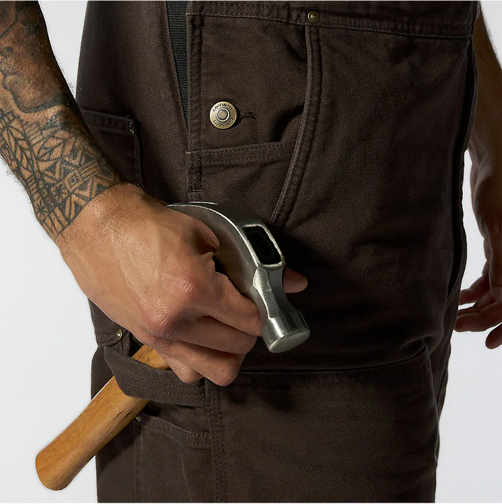 Carhartt Men's Washed Duck Insulated Bib Overall