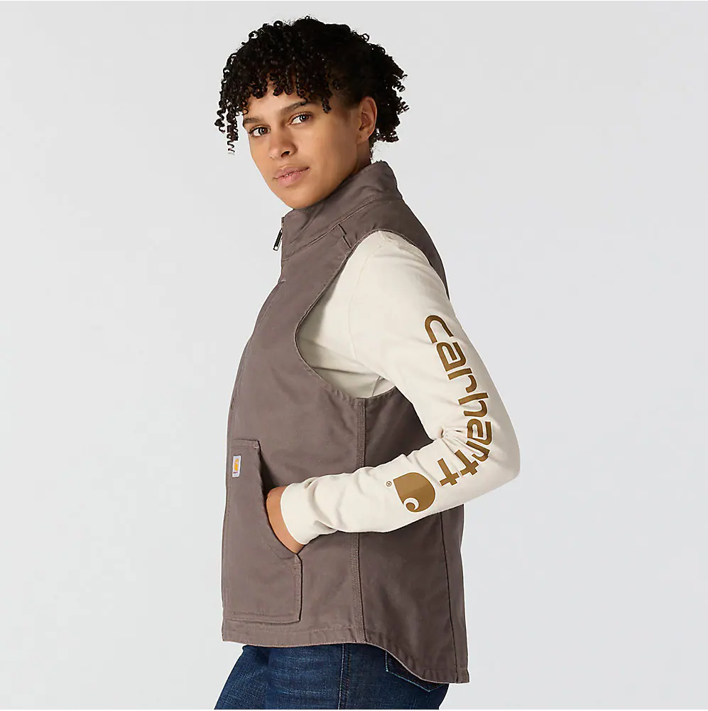 Carhartt Women's Washed Duck Mock Neck Vest