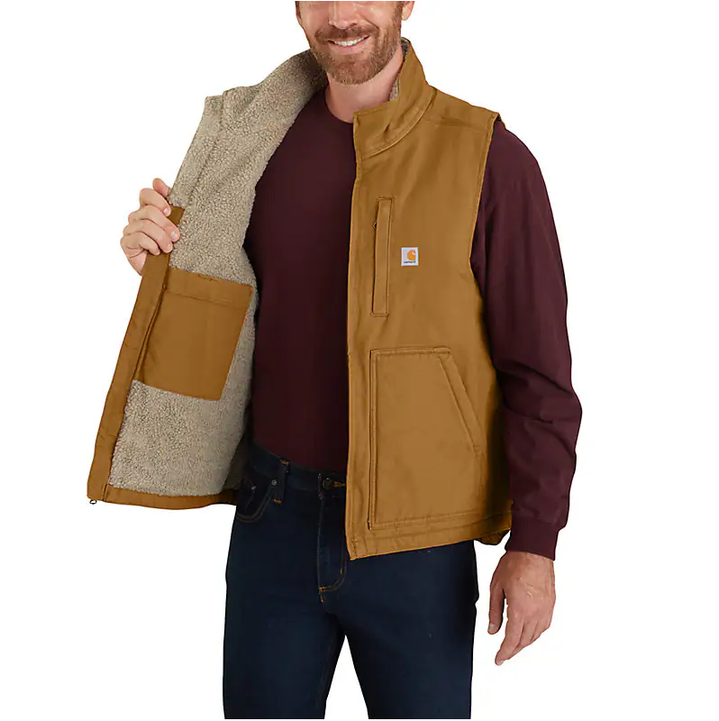 Carhartt Men's Washed Duck Mock-Neck Vest