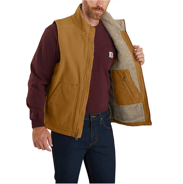 Carhartt Men's Washed Duck Mock-Neck Vest