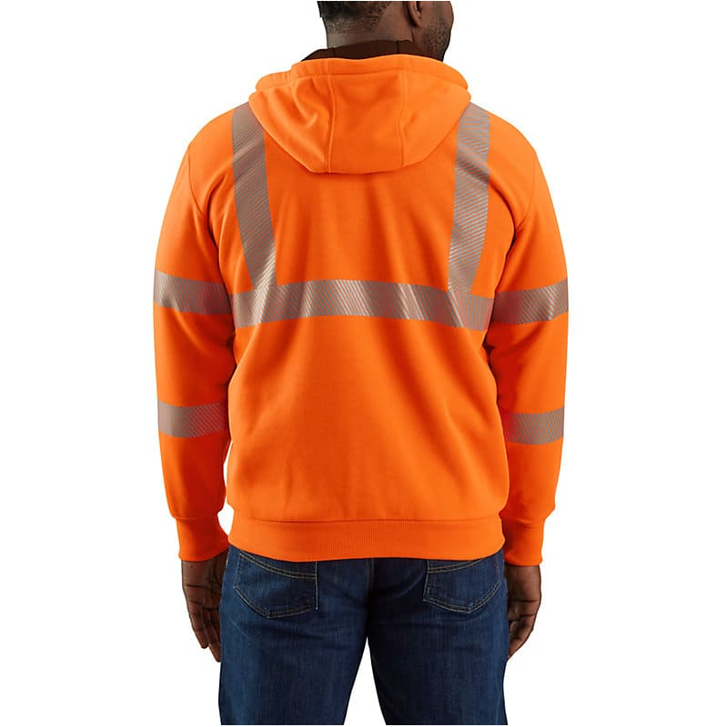 Carhartt Men's HV Thermal-Lined Full Zip Class 3 Sweatshirt