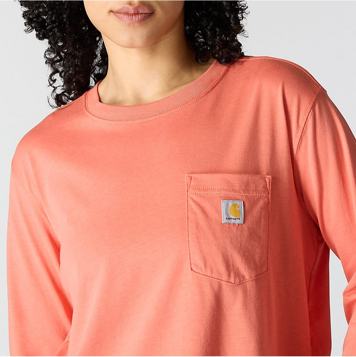 Carhartt Women's TENCEL™ Fiber Series Loose Fit Long-Sleeve Crewneck Pocket T-Shirt