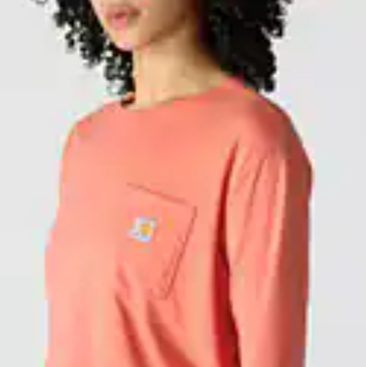 Carhartt Women's TENCEL™ Fiber Series Loose Fit Long-Sleeve Crewneck Pocket T-Shirt