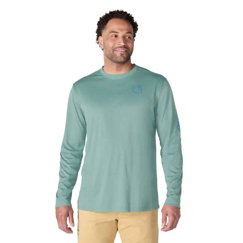 Carhartt Men's Force Sun Defender™ Lightweight Long-Sleeve Logo Graphic T-Shirt