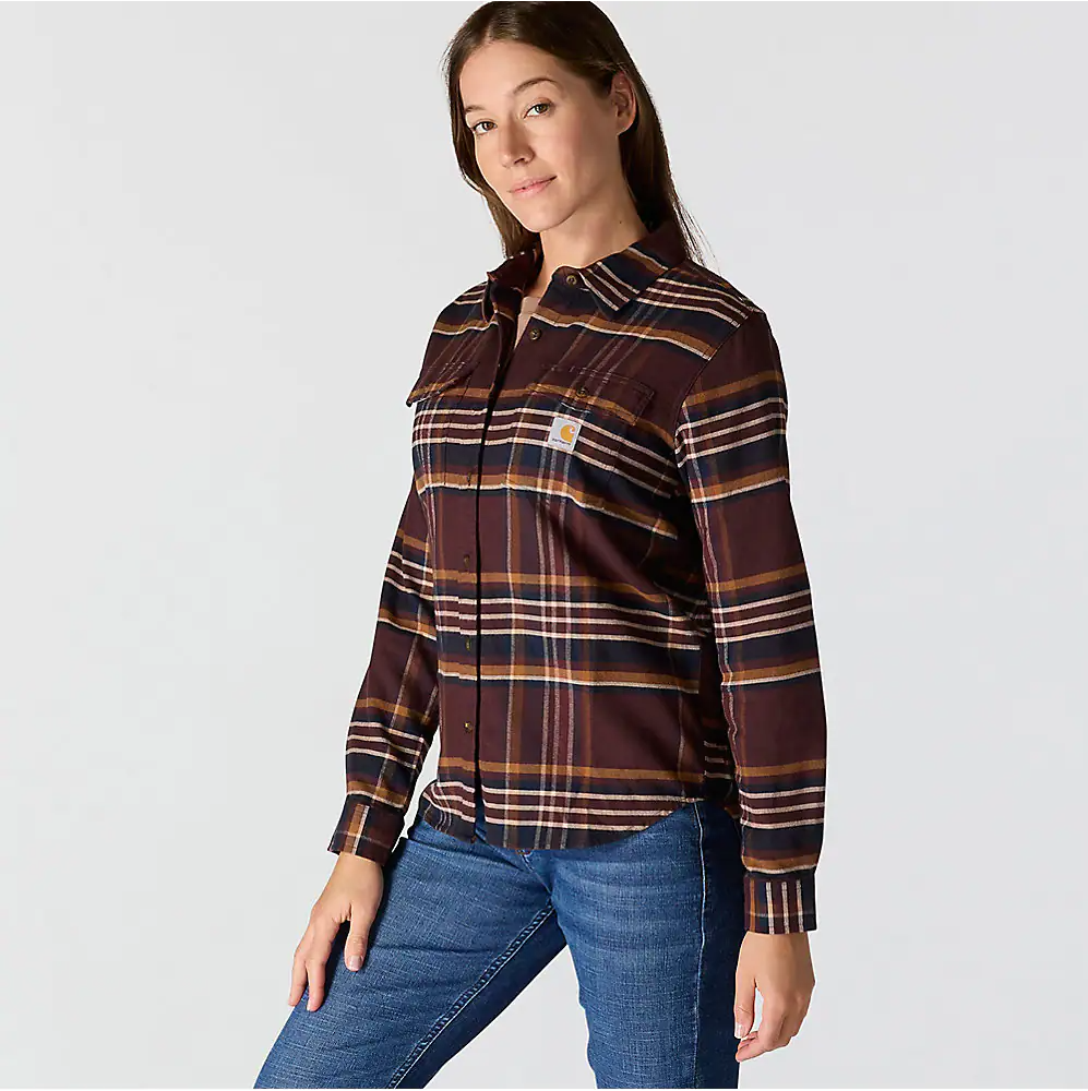 Carhartt Women's TENCEL™ Fiber Series Relaxed Fit Plaid Shirt