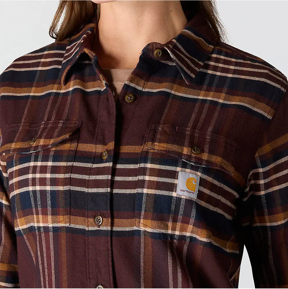 Carhartt Women's TENCEL™ Fiber Series Relaxed Fit Plaid Shirt
