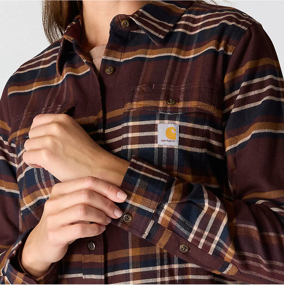Carhartt Women's TENCEL™ Fiber Series Relaxed Fit Plaid Shirt