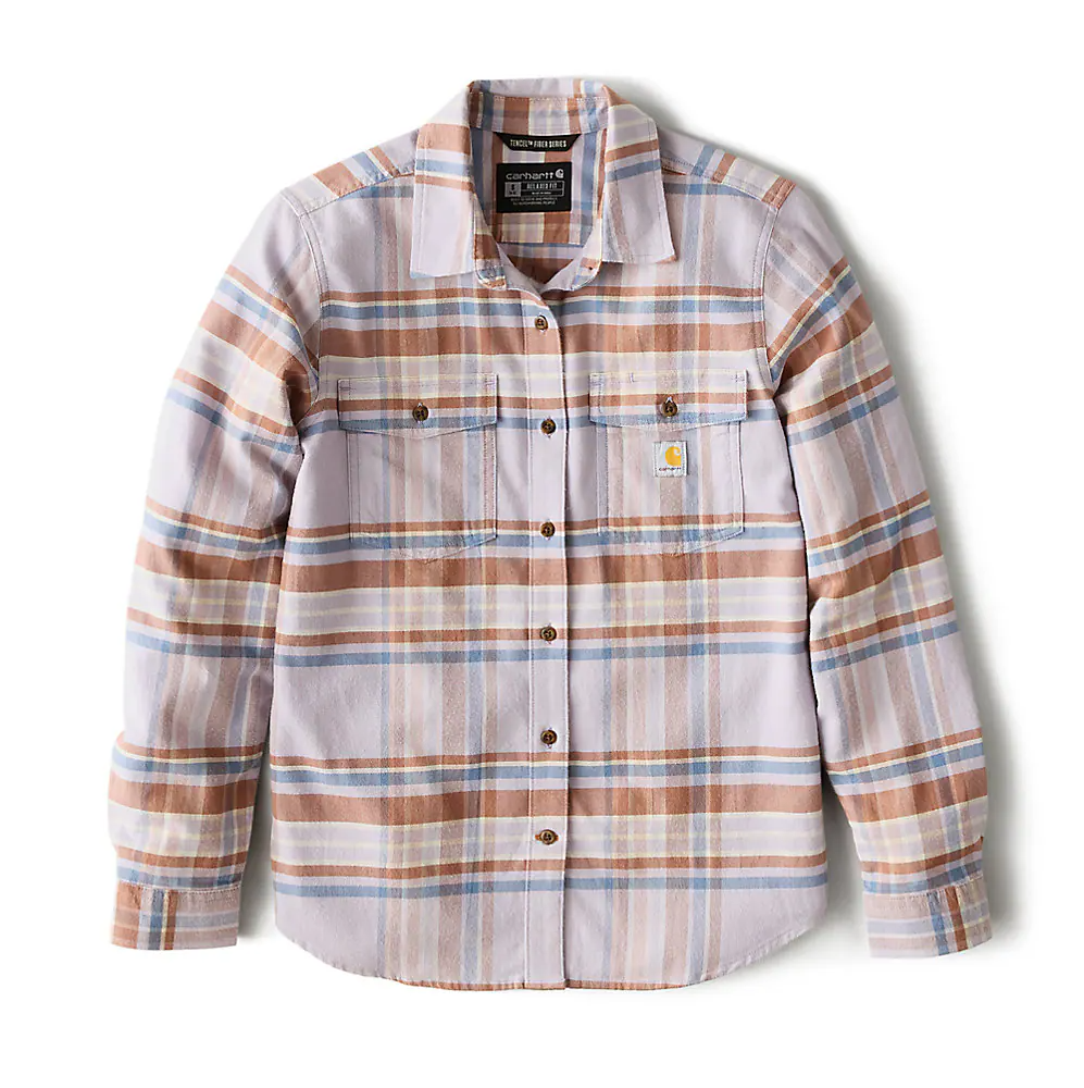 Carhartt Women's TENCEL™ Fiber Series Relaxed Fit Plaid Shirt
