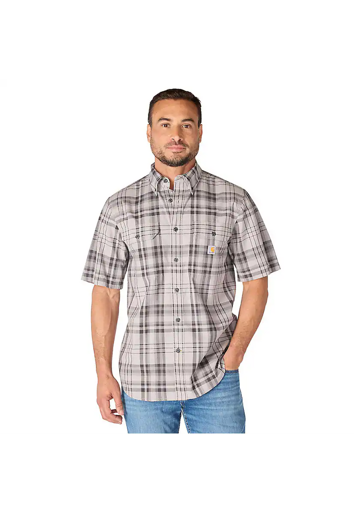 Carhartt Men's Fort Loose Fit S/S Plaid Shirt