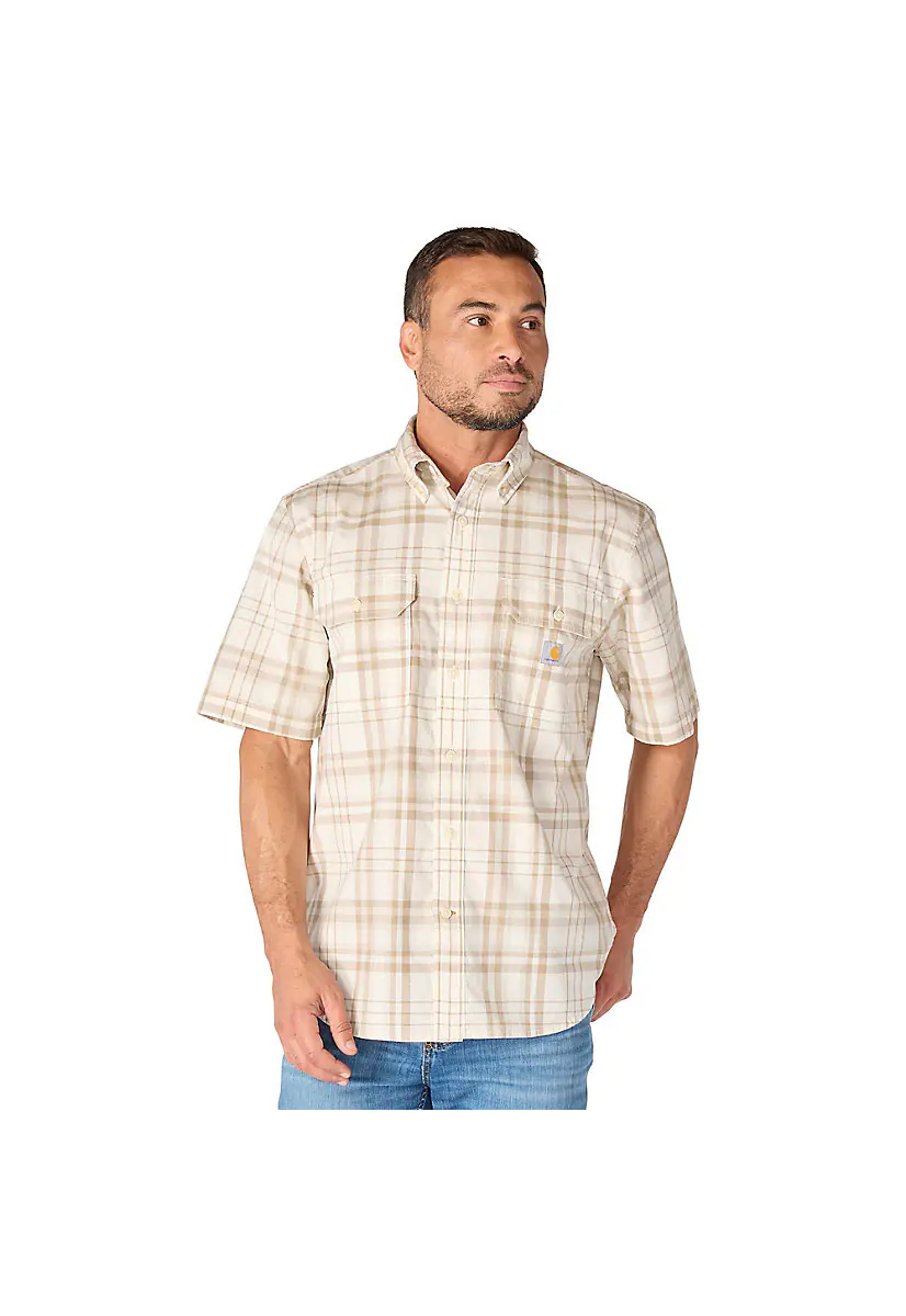 Carhartt Men's Fort Loose Fit S/S Plaid Shirt
