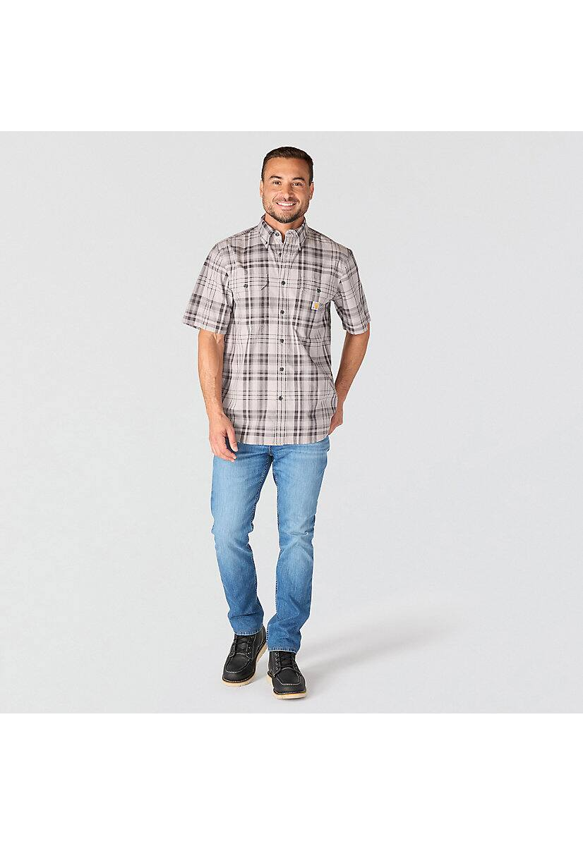 Carhartt Men's Fort Loose Fit S/S Plaid Shirt