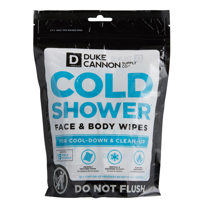 Duke Cannon Cold Shower Cooling Field Towels Multipack Pouch