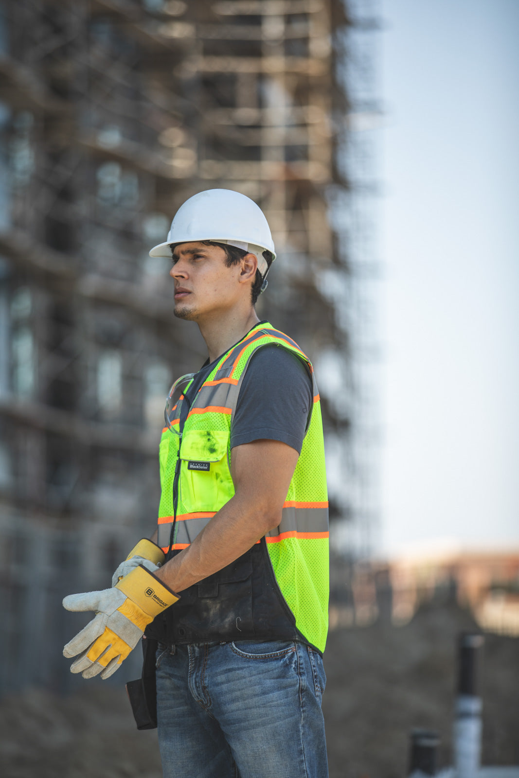 Kishigo Men's Black Bottom Vest