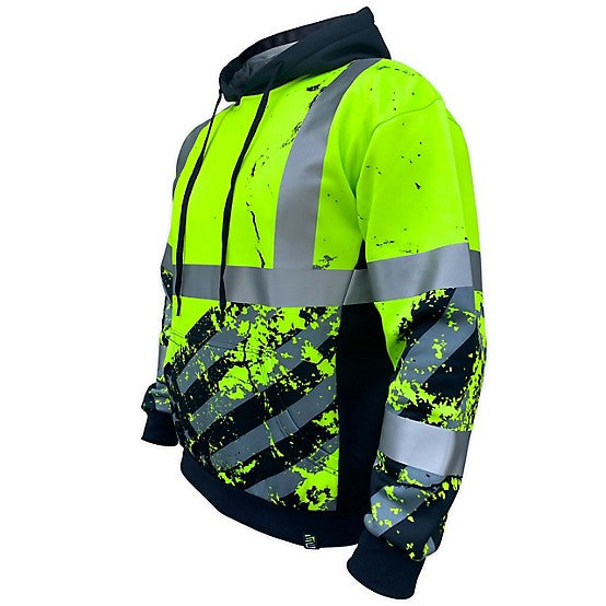 SafetyShirtz Men's SS360º American Grit Class 3 Reflective Safety Hoodie