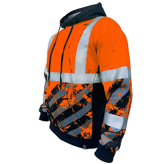 SafetyShirtz Men's SS360º American Grit Class 3 Reflective Safety Hoodie