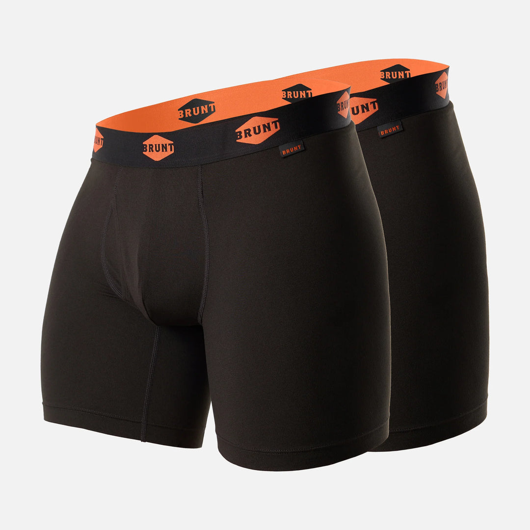 BRUNT Men's The 6" Comfort Tech Boxer Brief (2 Pack)