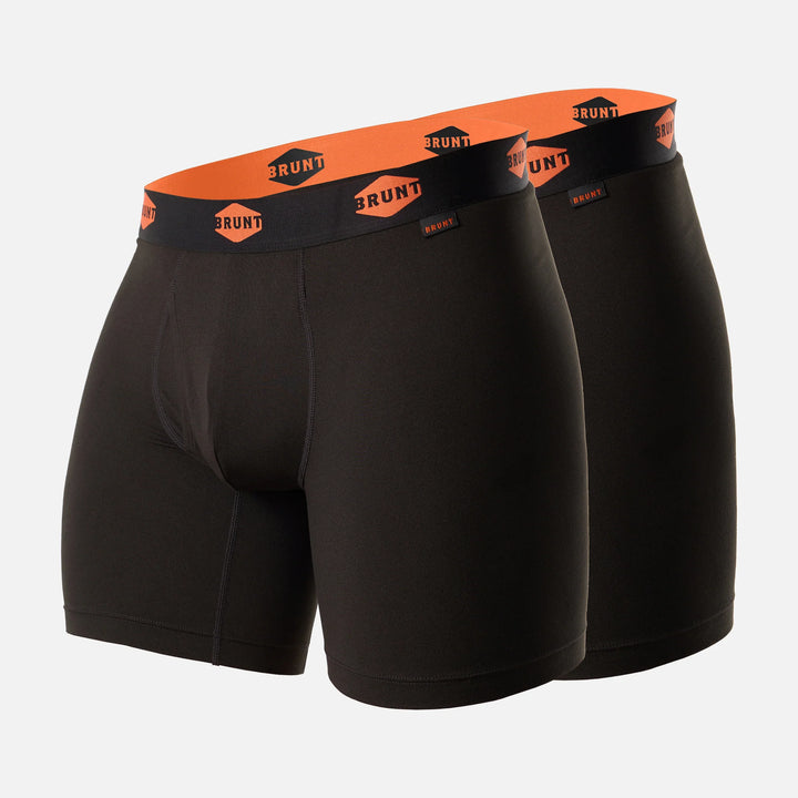 BRUNT Men's The 6" Comfort Tech Boxer Brief (2 Pack)