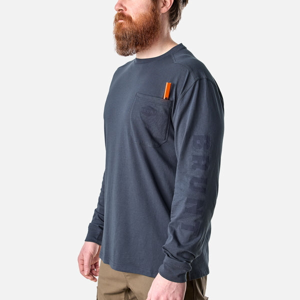 BRUNT Men's The Martin Long Sleeve Pocket Tee