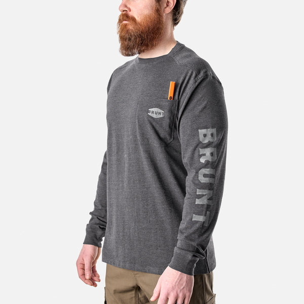 BRUNT Men's The Martin Long Sleeve Pocket Tee
