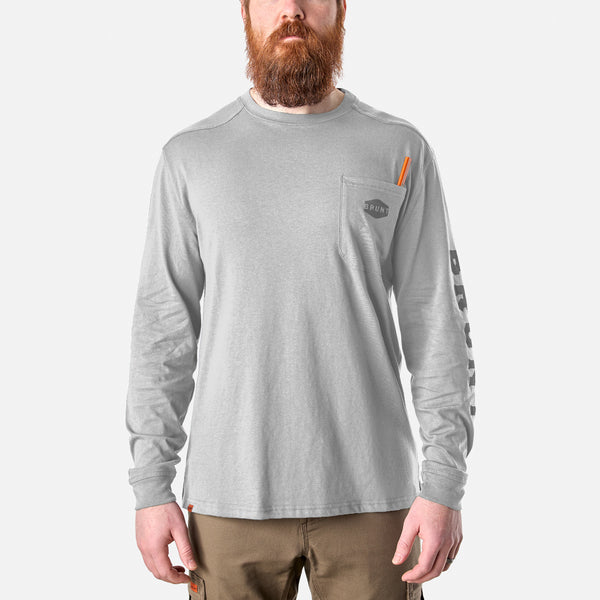 BRUNT Men's The Martin Long Sleeve Pocket Tee